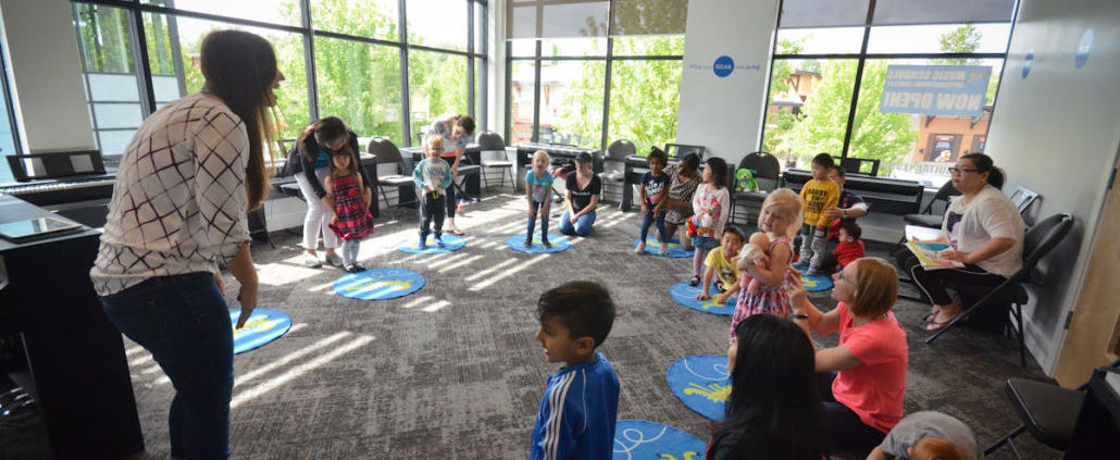 kids having fun in group lesson